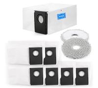 8 PCS Bolso de polvo y almohadillas para Eureka J15 Pro Ultra,Accesorios pieza de repuesto 6 bolso de polvo (3L) + 2 almohadillas