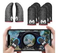 8 Pcs Dedales para Jugar al Movil Transpirable Gaming Disparos sensibles al Sudor para Cuchillos para Android y iOS, PUBG Mobile Game Finger Sleeve, Anti-Sudor Pantalla táctil de Dedo Manga