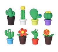 8 pcs Gomas de Borrar Divertidas para Niños, Gomma a Forma di Pianta Succulenta, Gomma Linda de Borradores de Lápiz para Regalos de Fiesta, Premios de Juegos, Recompensas en El Aula