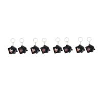8 PCS Halloween llavero en forma de llave en forma de llave llavero fantasma cadena de llave de animales calabazas colgante de calabazas de decoración de llavero colgante decoración de automóviles de