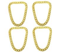 8 Pcs Hip Hop Gold Hip-Hop Neck Fashion Chain Boy Male Necklace Necklaces for Boys Props Street Plastic