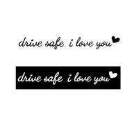 8 pcs I Love You Drive Safe Pegatina de Espejo para Coches Pegatinas Impermeables para Espejos Retrovisores de Coche Calcomanías con Corazón Regalo para Recordar la Seguridad y Expresar Preocupación