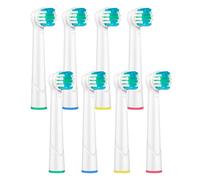 8 PCS la cabeza de cepillo de dientes reemplazadas compatibles con los siguientes modelos de cepillos de dientes eléctricos oralb