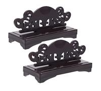 8 PCS Organizadores de la oficina china Rack Japonés para el titular de plegado Base Descripción de la casa El estilo de los ventiladores de ventiladores de estilo vintage Soporte de almacenamiento