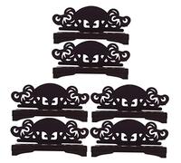 8 PCS Organizadores de la oficina china Rack Japonés para el titular de plegado Base Descripción de la casa El estilo de los ventiladores de ventiladores de estilo vintage Soporte de almacenamiento