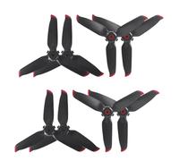 8 PCS Reemplazo de hélice de Drones Compatible con FPV CW CCW Paddle Accessories(Black Red 8pcs)