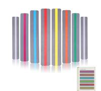 8 PCS Strips De Guía De Lectura, 7.4x1.2In Tiras De Guía De Lectura Tiras Destacadas Superposiciones De Color Destacado De Marcadores Cinta Adhesiva Ayuda Con Dislexia Para Niños De Cristal Y Maestro