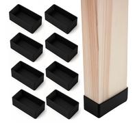 (8 PCS) Tapas de goma para postes de madera de 2x4 (1,57"" x 3,15"") - Tapas de goma impermeables y resistentes a la intemperie para patas de mesa,