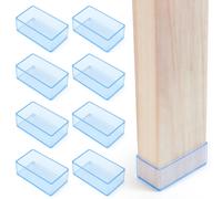 (8 PCS) Tapas de goma para postes de madera de 2x4 (1,57"" x 3,15"") - Tapas de goma impermeables y resistentes a la intemperie para patas de mesa,