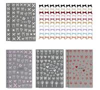 8 Pegatinas Para Uñas Y 100 Brocas Para Uñas, Exquisita Mancha De Lazo, Material Autoadhesivo Para Bricolaje, Adecuado Para El Diseño De Uñas.