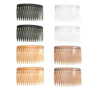 8 peines para mujer, peines con clip de dientes finos, peines de plástico de 14 dientes, accesorios para peinar el cabello