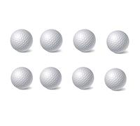 8 pelotas de golf blancas - bola de doble capa (bola de larga distancia).