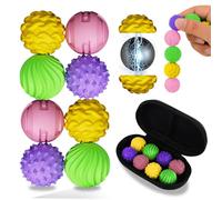 8 Pelotas Magnéticas Anti estrés de Silicona - Juguete Sensorial Silencioso para Adultos y Adolescentes - Alivia la Ansiedad y Favorece la Relajación - para Hombres y Mujeres Multicolor