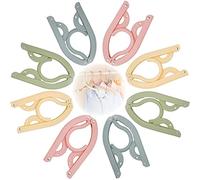 8 Perchas Plegables de Viaje, CTDMJ Perchas de Viaje, Perchas Plegables, Perchas Ropa Plastico, Perchas de Ropa Portátiles Plegables, Antideslizantes,para casa, Hotel, Viajes, Camping, 4colores
