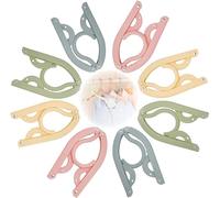 8 Perchas Plegables de Viaje, Perchas de Viaje, Perchas Plegables, Perchas Ropa Plastico, Perchas de Ropa Portátiles Plegables, Antideslizantes,para casa, Hotel, Viajes, Camping, 4colores