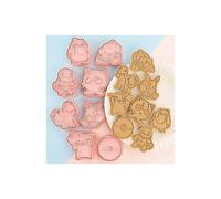 8 pieces / cookie cutter anime characters toys DIY cake mold cookie embossing embosser Christmas gift toys