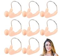 8 Pieza Nariz Clip de Natación, Tapones de Nariz de Silicona, retenedor y fiablepara la natación Clips de natación Impermeables Tapones de protección para Nadadores de Ocio