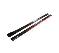 8 Piezas 2m/2,18m Coche Universal Extensión De Faldón Lateral Balancín Separador De Labios Alerón De Parachoques MENSUNUBNM(2.18m 1)