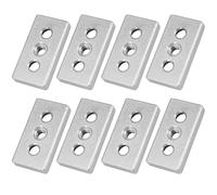 (8 piezas) 30 x 60 (M12, M8) conector de extremo de aluminio sólido placa de cubierta de metal para perfil de extrusión de aluminio
