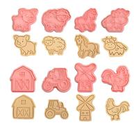8 Piezas 3D Molde Galletas Cortadores De Galletas Moldes Reposteria Para Hornear Reposteria Bricolaje Pastelería Decoración Festiva
