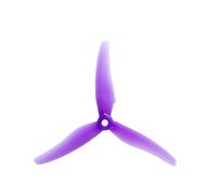 8 piezas/4 pares, compatibles con Gemfan, 51433 5 pulgadas, 3 palas/hélices de tres palas, hélices CW CCW, motor sin escobillas, hélice FPV, compatible con drones de carreras FPV(4 pair Transparent)
