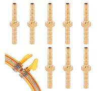 8 piezas 4mm Latón Reductor Enchufe Conector Manguera Conector Manguera de Lengüeta Recto Conector Adaptador para Manguera Conexión, Conector de Lengüeta de Latón para Accesorios de Tubería de Aceite