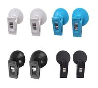 8 Piezas Abrazadera de Ventosa para Coche, Clip Fijo para Tarjetas