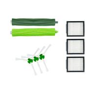 8 piezas accesorios de repuesto para iRobot Roomba E5 E6 E7 i7 Plus robot aspirador de repuesto 2 cepillos de goma, 3 filtros Hepa, 3 cepillos laterales