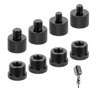 8 Piezas Adaptadores de Soporte de Micrófono,5/8 macho a 3/8 &macho a 1/4 Adaptador de Roscas Soporte Mcrófono,Adaptador de Tornillo de Trípode para Trípode,Soporte de Micrófono,Soporte de Cámara
