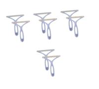 8 Piezas afeitadora electrostática Quitapelusas de mano Removedor de pelusa removedor de pelo de mascotas para muebles estera del coche removedor de bolitas de suéter Metal Blue KOMBIUDA