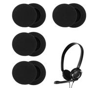 8 Piezas Almohadillas de Recambio Compatible con Auriculares Sennheiser, Cojines de Espuma Transpirable Ø 50 mm Compatible con Serie PC y Otros Modelos
