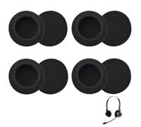 8 Piezas Almohadillas de Repuesto para Auriculares Sennheiser, 50 mm Almohadillas de Espuma, Compatibles con PC 2/PC 3/PC 5/PC 7 USB/PC 8 USB, Espuma Transpirable (Negro)