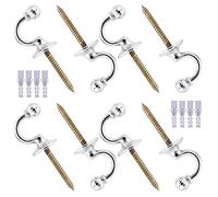 8 Piezas Alzapaños para Cortinas, Alzapaños Decorativos Gancho, Alzapaños Cortinas Pared para Recoger Mejor Las Cortinas, Ganchos para Cortinas para Decoración del Hogar