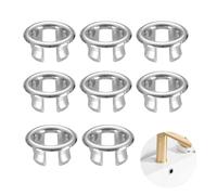 8 Piezas Anillo de Desbordamiento de Fregadero, Embellecedor Lavabo Agujero, Anillo Desbordamiento Lavabo, Perfecto para Cocina y Baño