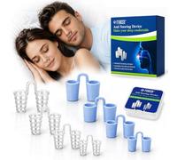 8 Piezas Anti Ronquidos Dilatador Nasal, Dilatador Nasal Silicona, Dispositivo Reutilizable Contra los Ronquido, Antironquidos para Dormir Eficaz, Ayuda a Reducir Los Ronquidos, Azul+Blanco