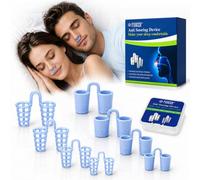 8 Piezas Anti Ronquidos Dilatador Nasal, Dilatador Nasal Silicona, Dispositivo Reutilizable Contra los Ronquido, Antironquidos para Dormir Eficaz, Ayuda a Reducir Los Ronquidos, Azul