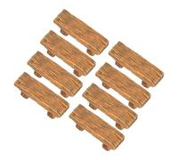 8 Piezas Banco de Parque en Miniatura de Resina, Estilo Madera | Adorno para Mini Suculentas y Miniaturas, 5,60x1,90x1,60cm, Decoración DIY