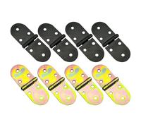 8 Piezas Bisagras Plegables, Bisagras Redondas Pequeñas, 180 Grados De Gira, Accesorios De Hardware De Muebles, Adecuados Para Puertas De Gabinete Y Mesas Plegables.