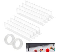 8 piezas Blocker de juguete para muebles, debajo del sofá transparente juguete Blocker con cinta adhesiva cama suelo bloque para sofá juguetes animales polvo