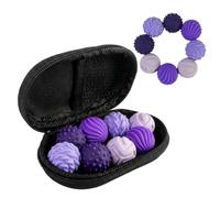 8 Piezas Bolas Magnéticas Anti-Estrés de Silicona, Juguetes Sensoriales Fidget con Bolsa de Almacenamiento, Pelotas Antiestrés para Aliviar la Ansiedad y TDAH en Adultos - Púrpura (22mm)