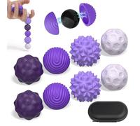 8 Piezas Bolas Magnéticas Antiestrés, Juguetes magnéticos antiestrés, Bola de Acupresión Magnética, Magnetic Fidget Balls, Juguete Antiestrés y Ansiedad para Adultos y Niños (Morado)