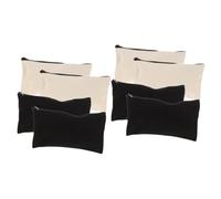 8 Piezas Bolsa De Almacenamiento De Lona Estuche De Lona Para Lápices Bolsa De Lona Con Bolsos De La Del Arte De Bricolaje Bolsa De Aseo Cartuchera Lienzo FRCOLOR