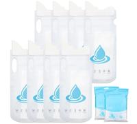 8 Piezas Bolsa de Orina Portátiles para Hombre Mujer Niños,Bolsas para Orina Desechables Bolsas Desechables con Asa de Emergencia para Inodoro,Urinarios de Viaje,Orinal Portátil para Hombres -700ml