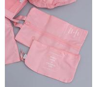 8 Piezas Bolsas para Empacar Maletas Organizadores Viaje Rosa | Conjunto de Ocho Piezas, Tela Ligera Cremallera, Kit Organizador para Ropa y Equipaje