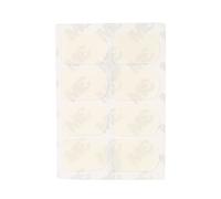 8 Piezas Boquilla Parche Cojines Almohadillas Saxo Tenor Saxofón Almohadilla Parche para Saxofón Alto Tenor Saxofón Clarinete(0.3mm Small Oval-Blanco)