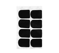 8 Piezas Boquilla Parche Cojines Almohadillas Saxo Tenor Saxofón Almohadilla Parche para Saxofón Alto Tenor Saxofón Clarinete(0.5mm Small Oval-Negro)