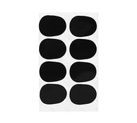 8 Piezas Boquilla Parche Cojines Almohadillas Saxo Tenor Saxofón Almohadilla Parche para Saxofón Alto Tenor Saxofón Clarinete(0.3mm Big Oval-Negro)