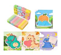 8 Piezas Borrador De Dinosaurios Y 2 Piezas Notas Adhesivas De Dinosaurio, Papelería Creativa Y Linda, Papelería Para Niños, Suministros Escolares.