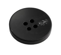 8 piezas botones redondos de resina con patrón de 15mm, 18mm, 21mm, 25mm, 28mm y 30mm, Negro, 15mm - 8 piezas