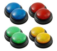 8 piezas Buzzer Puzzle preguntas respuestas zumbador con luz de sonido portátil aula luces de reacción interactivas para aula familia para Halloween regalo creativo